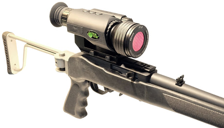 Luna Optics G3-MS50 mounted on a Ruger 10/22 rifle showing riflescope configuration