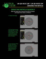 Luna Optics QE-RS35-LRF infographic — LN QE RS35 LRF and RS50 LRF File4 ZeroingtheRecticle
