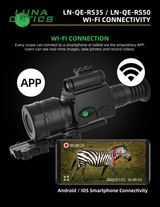 QE-RS35 Wi-Fi streaming to iOS and Android devices via iRSight app