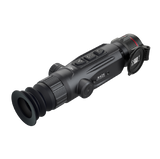 Guide Nova N425 thermal riflescope top view showing the focus knob, mode buttons, and elevation/windage turrets