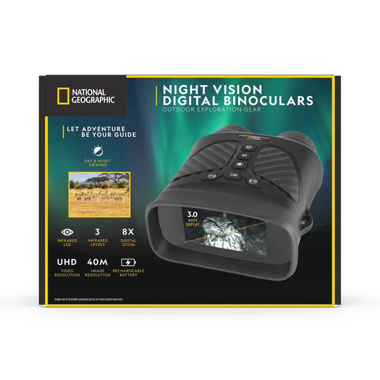 National Geographic Night Vision Digital Binoculars | 80-50155 | 811803035836