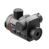 Guide Orion O635CS thermal clip-on three-quarter rear view showing the directional control buttons, mode button, and Guide branding