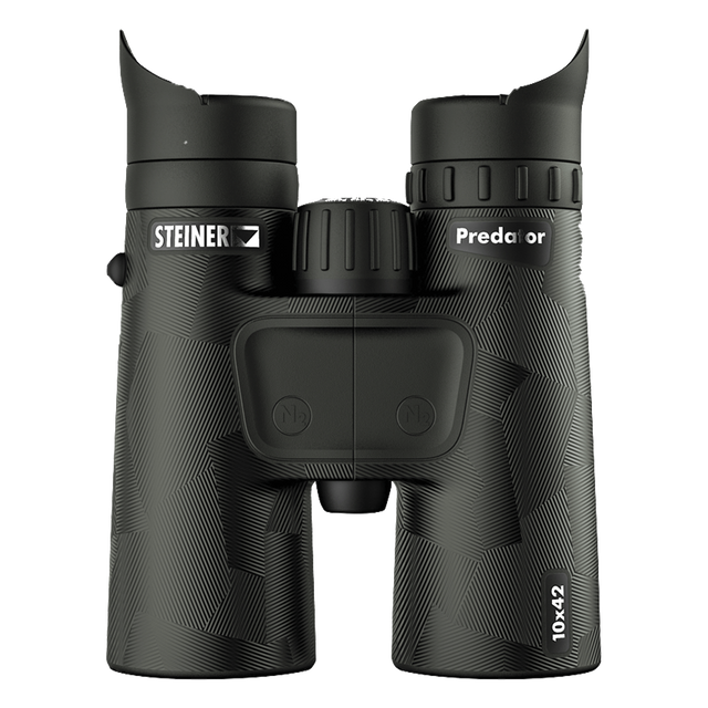 Steiner Predator 10x42 hunting binocular, angled side view