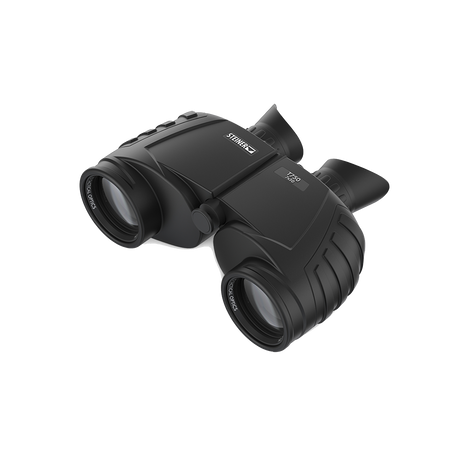 Steiner Tactical T750 7x50 binocular, angled view showing the NBR rubber-armored full-size body