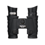 Steiner Tactical T824 8x24 top-down view showing the central Fast-Close-Focus wheel, ClicLoc strap posts, and nitrogen valves