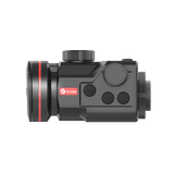 Guide TB650P 2.0 thermal clip-on left side with the menu and arrow keys and the battery cap