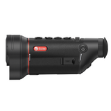 Guide TD 653L thermal monocular left side view showing Guide branding, USB-C port, and eyepiece