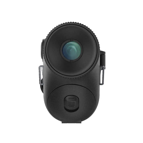 Guide TD433 thermal monocular rear view showing the eyepiece and replaceable 18650 battery compartment