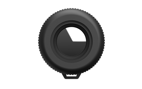 Guide TE421 thermal monocular front view showing the 25mm objective and weatherproof IP67 sealed housing