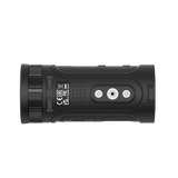 Guide TE211M side profile showing the compact 49x49x111 millimeter pocket form factor with USB-C charging port