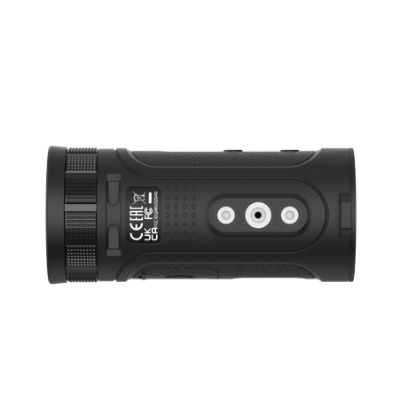 Guide TE211M side profile showing the compact 49x49x111 millimeter pocket form factor with USB-C charging port