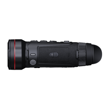 Guide Kodiak TK650L 3.0 side profile showing the battery compartment door and the eyepiece diopter ring