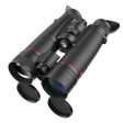 Guide TN650M Muo 2.0 thermal and 4K night vision binocular three-quarter view showing the dual-sensor objective lens array, integrated laser rangefinder, and slim binocular housing