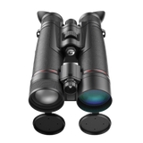 Guide TN650M Muo 2.0 binocular top view showing the focus knob, mode buttons for thermal/night-vision sensor switching, and dual eyepieces