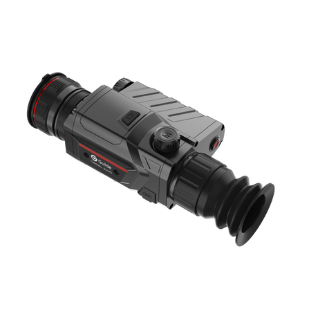 Guide TR 630-A thermal riflescope side profile view showing lightweight form factor