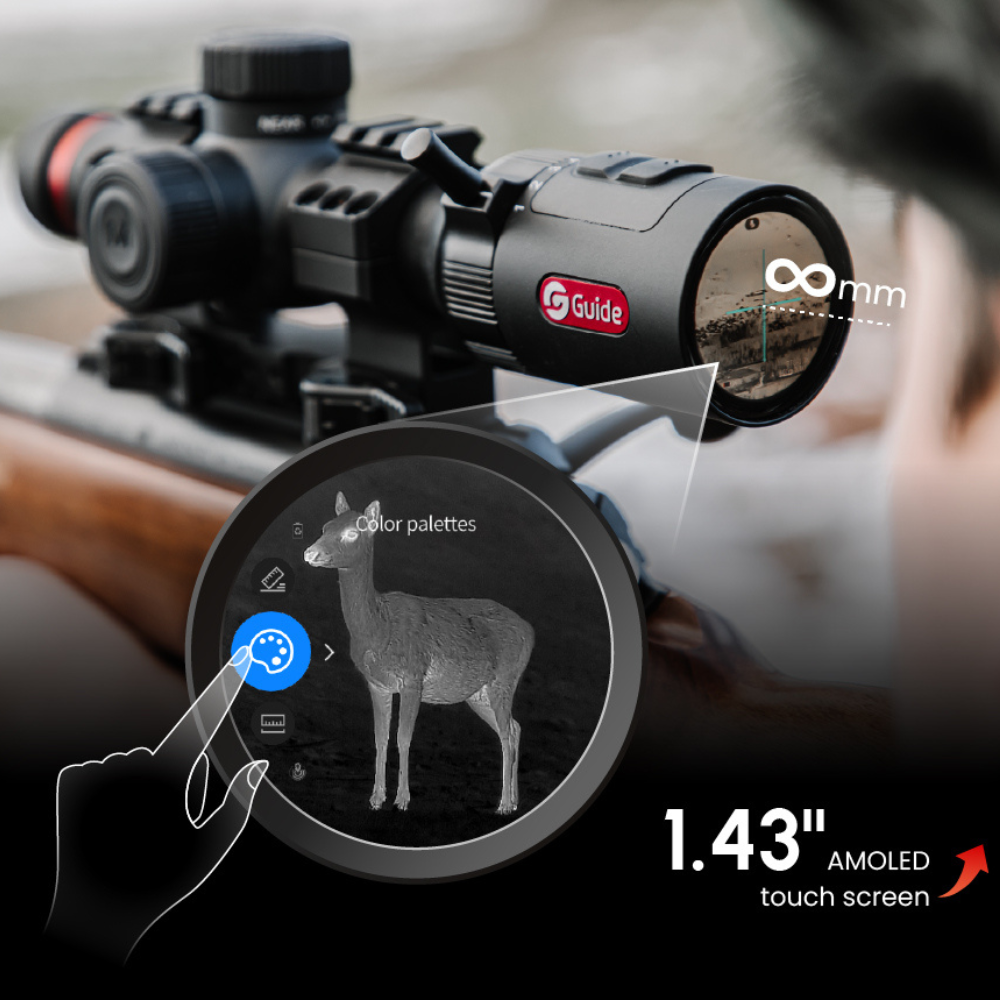 Guide TU425C compact thermal riflescope bottom view