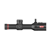 Guide TU425C compact thermal riflescope rear three-quarter view showing touchscreen display