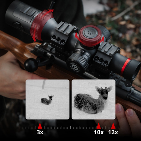 Guide TU425C compact thermal riflescope objective lens detail