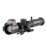 Guide TU650L thermal riflescope with laser rangefinder front three-quarter view on white background