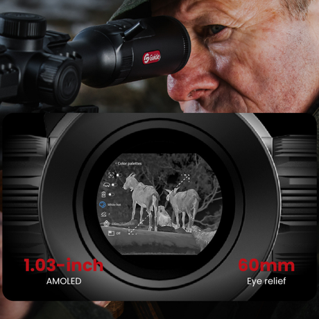 Guide TU650P thermal riflescope mounted view