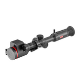Guide TU650M dual-channel thermal and night vision riflescope front three-quarter view on white background