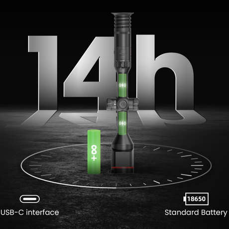 Guide TU650M thermal riflescope mounted view