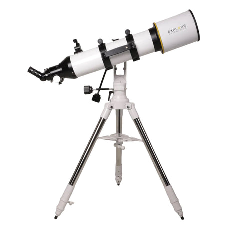 Sidara Plus 127 package from the tube side: 127mm refractor in rings on the Plus mount and tripod