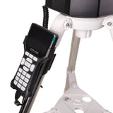 Sidara Pro GoTo hand controller clipped to the tripod leg below the mount base, Sidara Pro 102 package