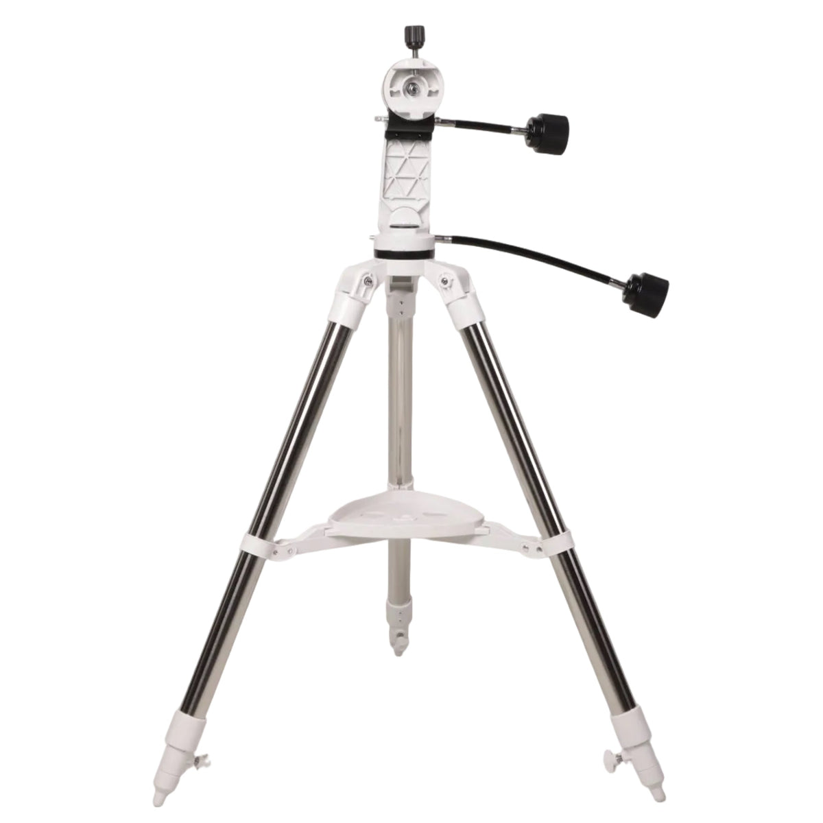 Sidara Nano alt-az mount on its tripod with two slow-motion control cables and accessory tray