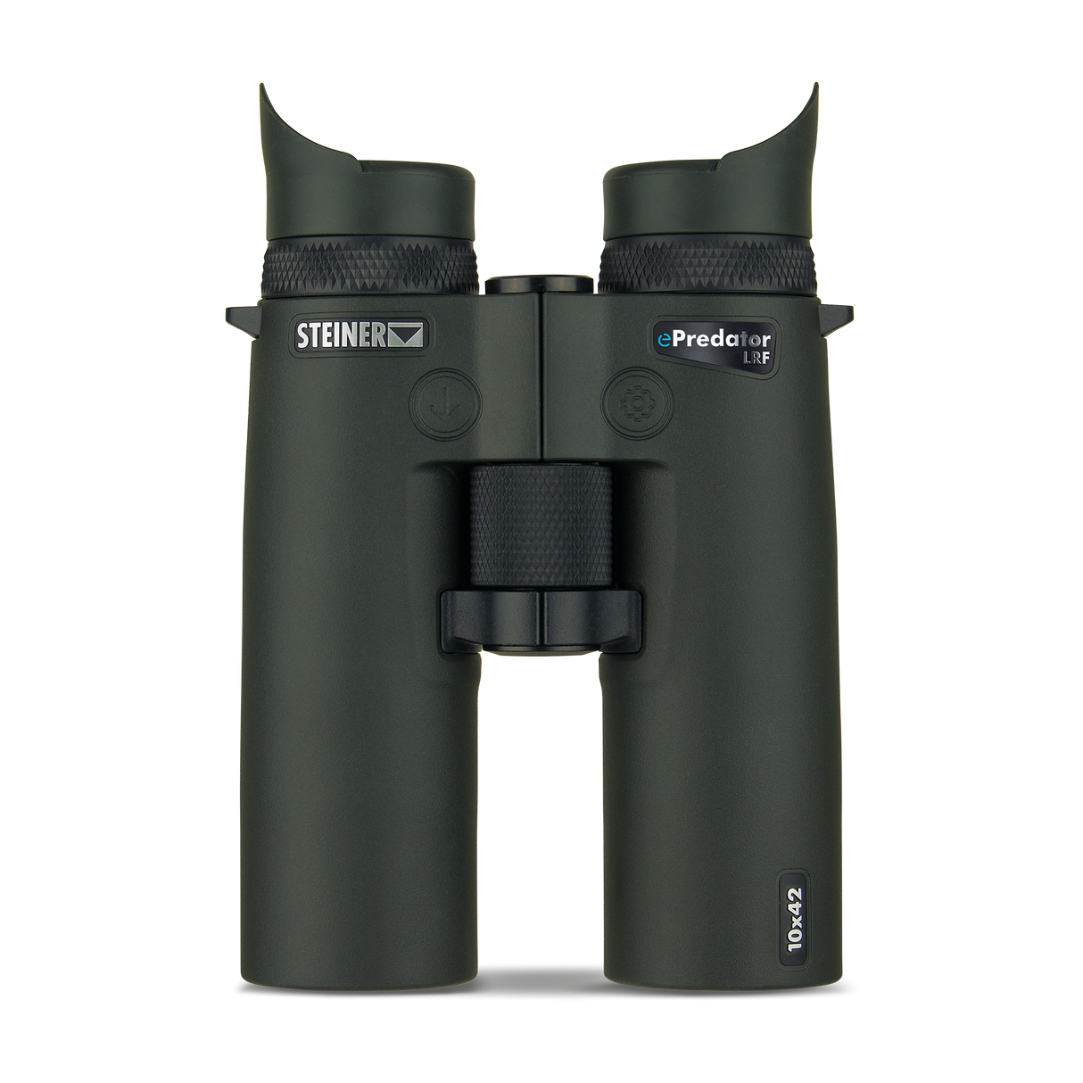 Steiner ePredator LRF 10x42 rangefinding binocular, side profile view