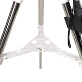 Sidara Pro GoTo tripod accessory tray and leg brace, close-up