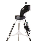 Sidara Pro GoTo mount head from the saddle side with dovetail clamp knob, Sidara Pro 127 package