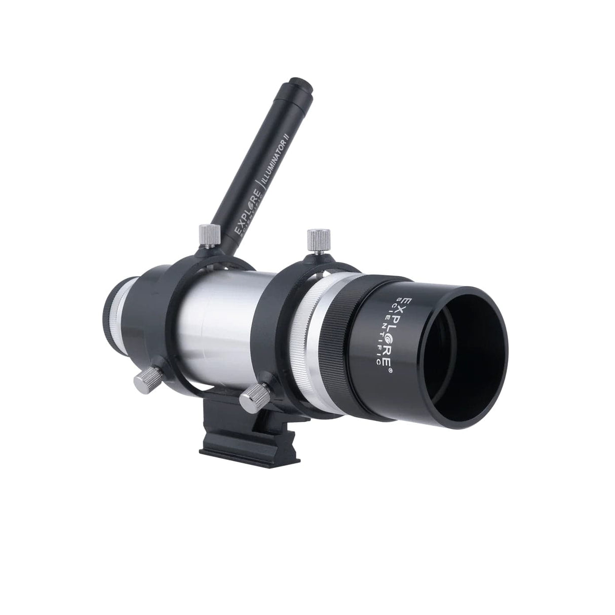 Explore Scientific 8x50 Straight Through Illuminated Viewfinder with Bracket and Illuminator II | VFEI0850–01 | 812257011971