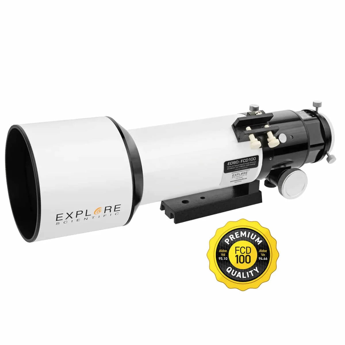 Explore Scientific ED80 80mm f/6 FCD100 Triplet Refractor Telescope | FCD100-0806-02 | 811803034372