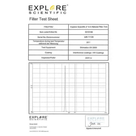 Nebula Filter H-Alpha 2-inch 7nm | 310140 | 812257017188