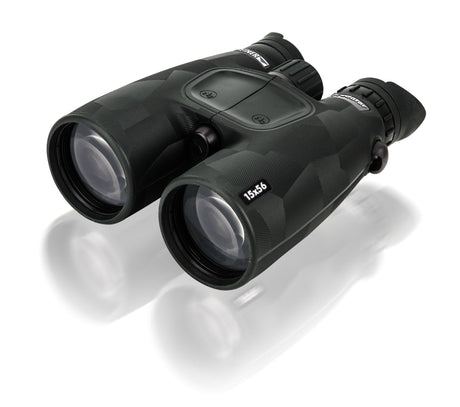 Steiner Predator 15x56 hunting binocular, angled three-quarter view