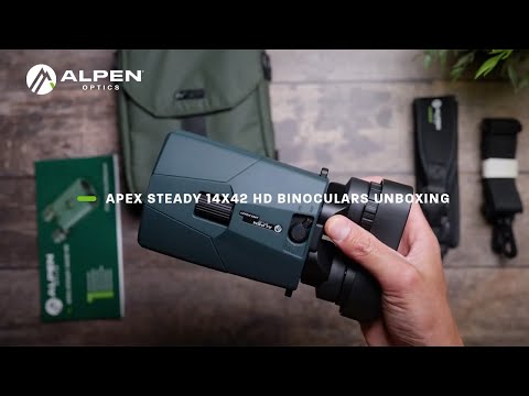 Alpen Apex Steady 14x42 HD Binoculars | Stabilized Precision