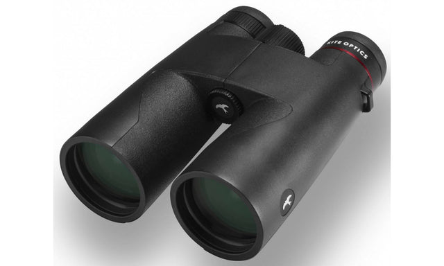Kite Optics Lynx HD+ 10x50 binoculars showing large 50mm objective lenses with multi-coated optics