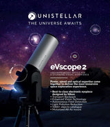 Unistellar eVscope 2 114mm f/4 GoTo Reflector + Backpack | ES-EVSCOPE2BP | 3701393200202