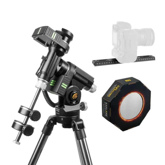 Exos-100-2 DSLR Package with Solar Filter - PMC-Eight Equatorial Tracker System with WiFi and Bluetooth®